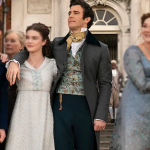 Bridgerton S03 Luke Thompson Grey Coat