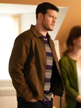 Brilliant Minds S02 Alex MacNicoll Brown Jacket