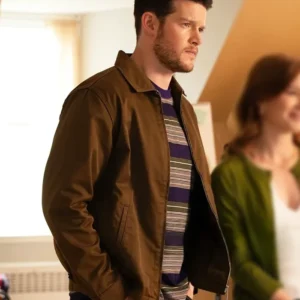 Brilliant Minds S02 Alex MacNicoll Brown Jacket