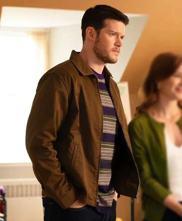 Brilliant Minds S02 Alex MacNicoll Brown Jacket