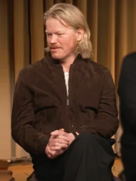 Bugonia Jesse Plemons Brown Suede Jacket