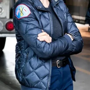 Buy Chicago Fire S10 Kara Killmer Puffer Quilted Jacket