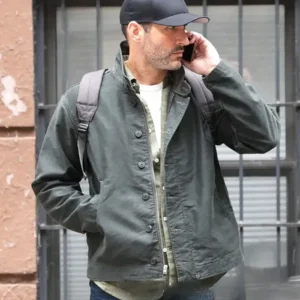CIA Tom Ellis Green Jacket Side