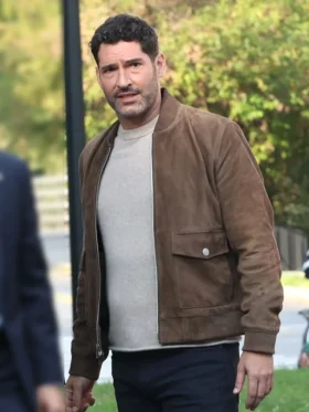 CIA Tom Ellis Suede Leather Jacket Side