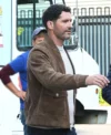 CIA Tom Ellis Suede Leather Jacket Front