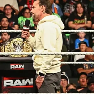 CM Punk Beige Hoodie Back Look