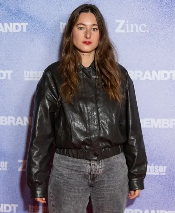 Camille Etienne Rembrandt Black Leather Jacket Side