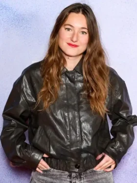 Camille Etienne Rembrandt Black Leather Jacket