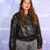 Camille Etienne Rembrandt Black Leather Jacket Front