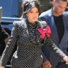 Cardi B Alhambra Polka Dots Blazer Front