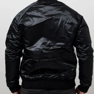 Charlotte Hornets Black Satin Jacket