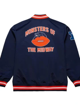 Chicago Bears Double Down Satin Jacket