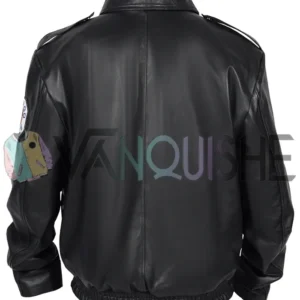 Chicago Fire Matt DeCaro Black Leather Jacket back