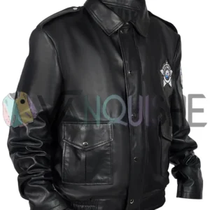 Chicago Fire Matt DeCaro Black Leather Jacket right