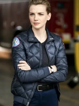 Chicago Fire S10 Kara Killmer Puffer Quilted Jacket