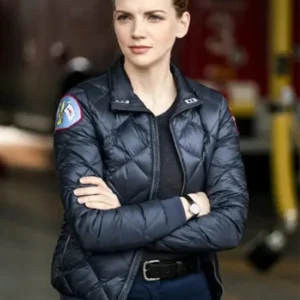 Chicago Fire S10 Kara Killmer Puffer Quilted Jacket