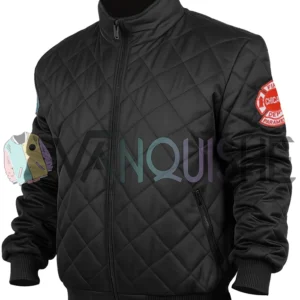 Chicago Fire S10 Kara Killmer Puffer Quilted Jacket left