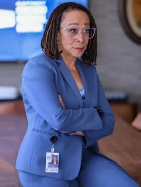 Chicago Med S11 Sharon Goodwin Blue Blazer