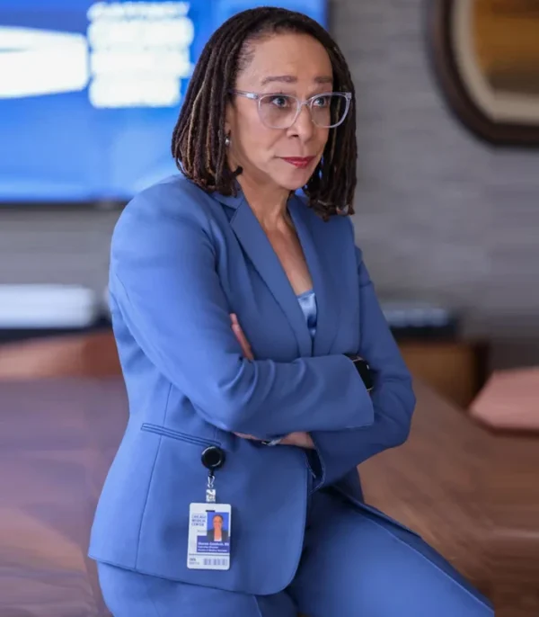 Chicago Med S11 Sharon Goodwin Blue Blazer