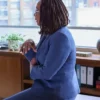 Chicago Med S11 Sharon Goodwin Blue Blazer Front