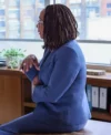 Chicago Med S11 Sharon Goodwin Blue Blazer Front
