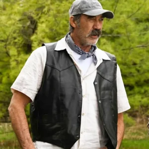 Crossroad Springs S01 Shaun Johnston Leather Vest Front