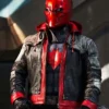 DC Comic Red Hood Leather Jacket Side