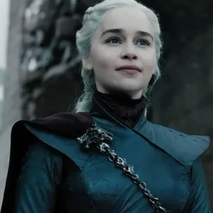 Daenerys Targaryen Game of Thrones Black Leather Coat