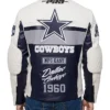 Dallas Cowboys Moto Leather Jacket