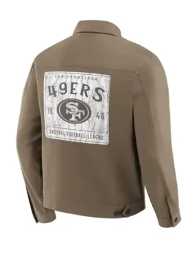 Darius Rucker San Francisco 49ers Tan Trucker Jacket Back Look