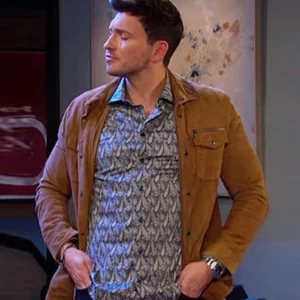 Days Of Our Lives Robert Scott Wilson Suede Jacket Side
