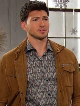Days Of Our Lives Robert Scott Wilson Suede Jacket