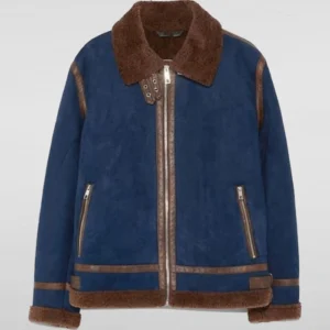 Dean Ambrose Blue Shearling Jacket