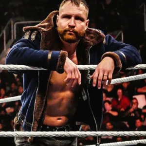 Dean Ambrose Blue Shearling Jacket Front
