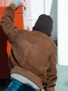 Dept. Q S01 Chloe Pirrie Brown Bomber Jacket