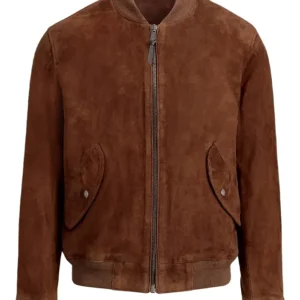 Dept. Q S01 Chloe Pirrie Brown Bomber Jacket Back