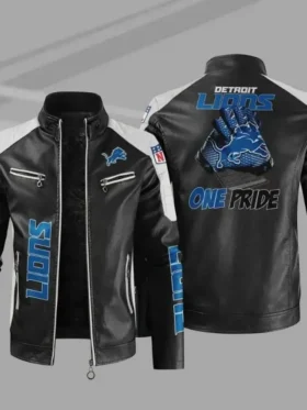 Detroit Lions Genuine Leather Jacket