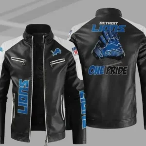 Detroit Lions Genuine Leather Jacket