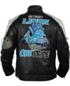 Detroit Lions Genuine Leather Jacket back