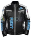 Detroit Lions Genuine Leather Jacket front