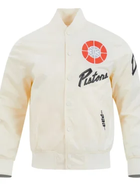 Detroit Pistons City Edition Chenille Satin Jacket Side