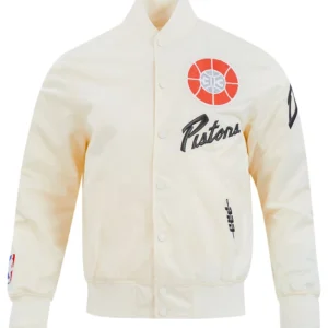 Detroit Pistons City Edition Chenille Satin Jacket Side