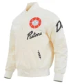 Detroit Pistons City Edition Chenille Satin Jacket Back