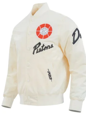 Detroit Pistons City Edition Chenille Satin Jacket Back