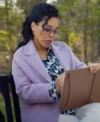 Doc S01 Amirah Vann Purple Wool Coat