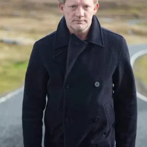 Alternative view of Douglas Henshall Shetland Peacoat