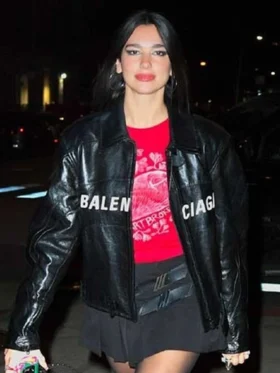 Dua Lipa Balenciaga Black Jacket
