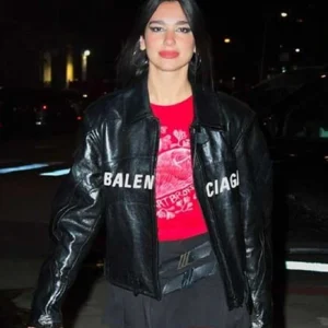 Dua Lipa Balenciaga Black Jacket