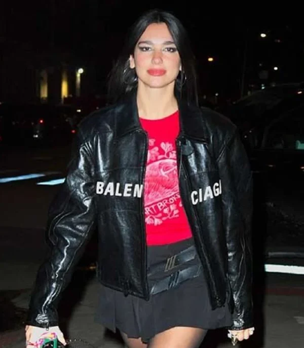 Dua Lipa Balenciaga Black Jacket