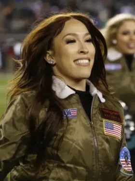 Eagles Cheerleaders Top Gun Jacket
